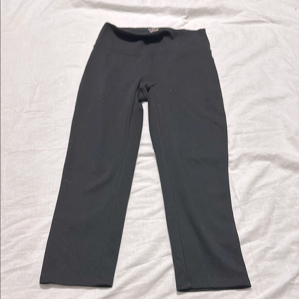 Assets by Spanx Red Hot Label Black Leggings Size Smalll